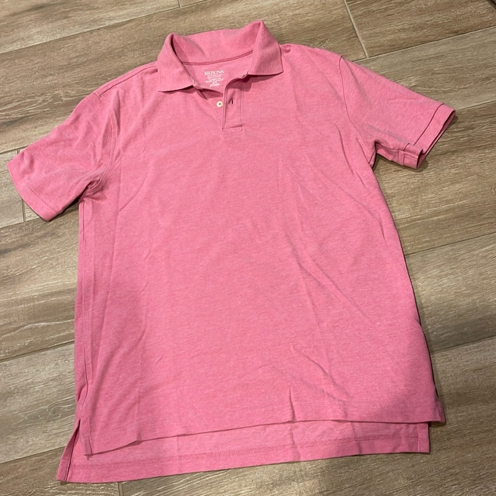Merona 2 Button Polo MEDIUM